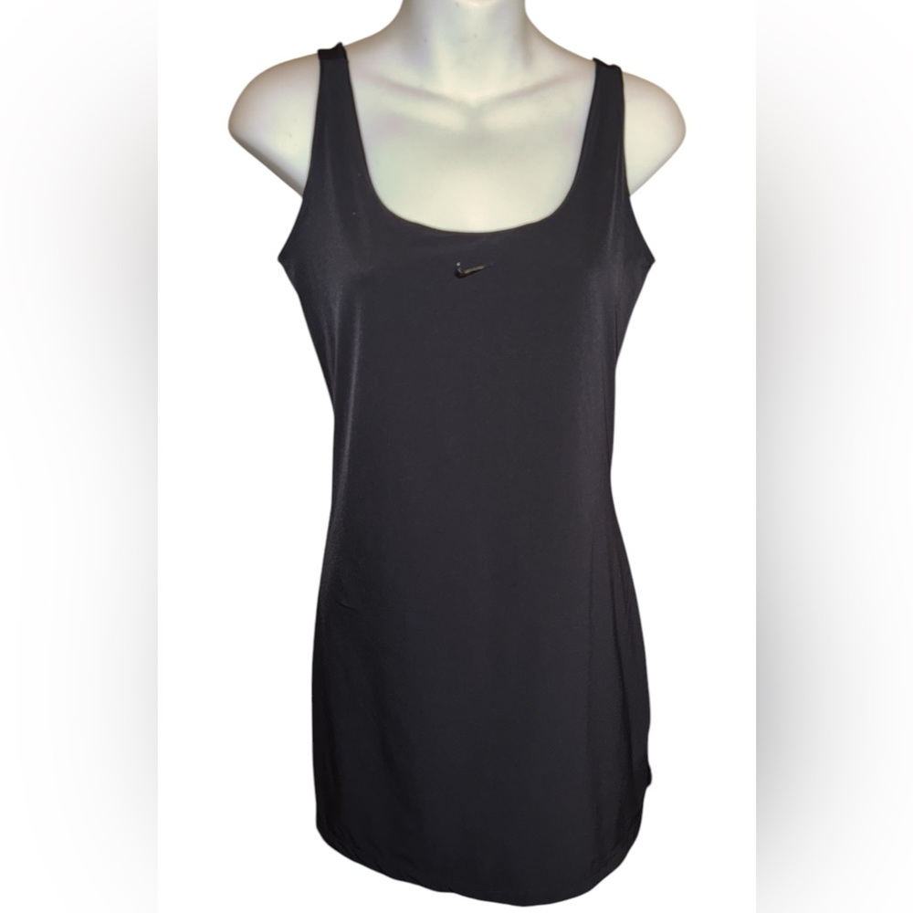 Nike Black Fitted Sleeveless Tank  Dress